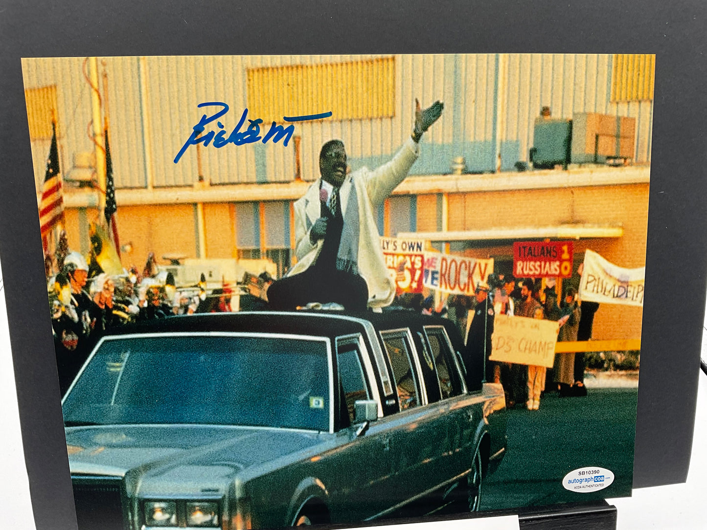 Richard Gant Rocky V signed 8x10 ACOA