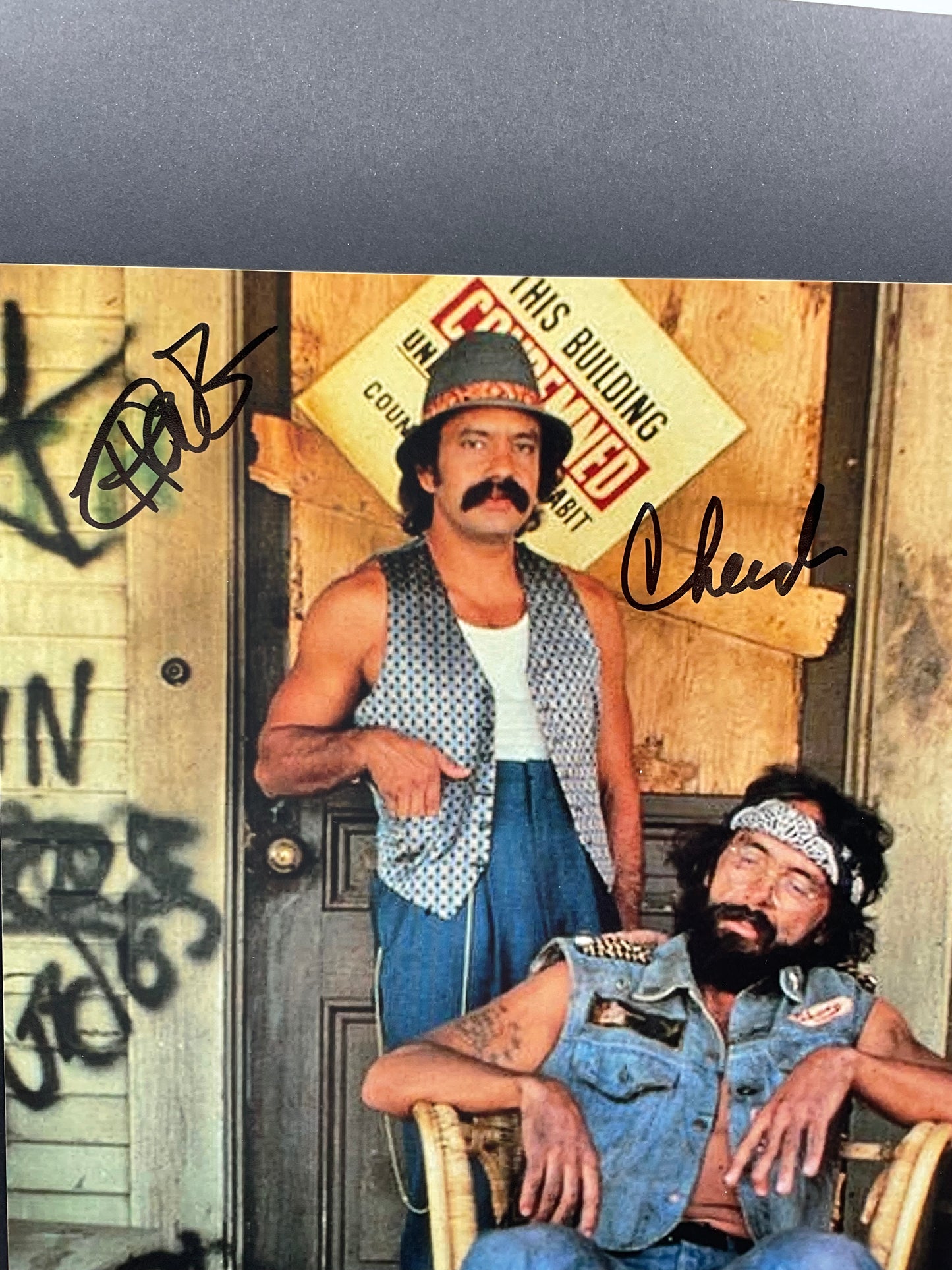 Cheech & Chong Up In Smoke dual signed 8x10 ACOA