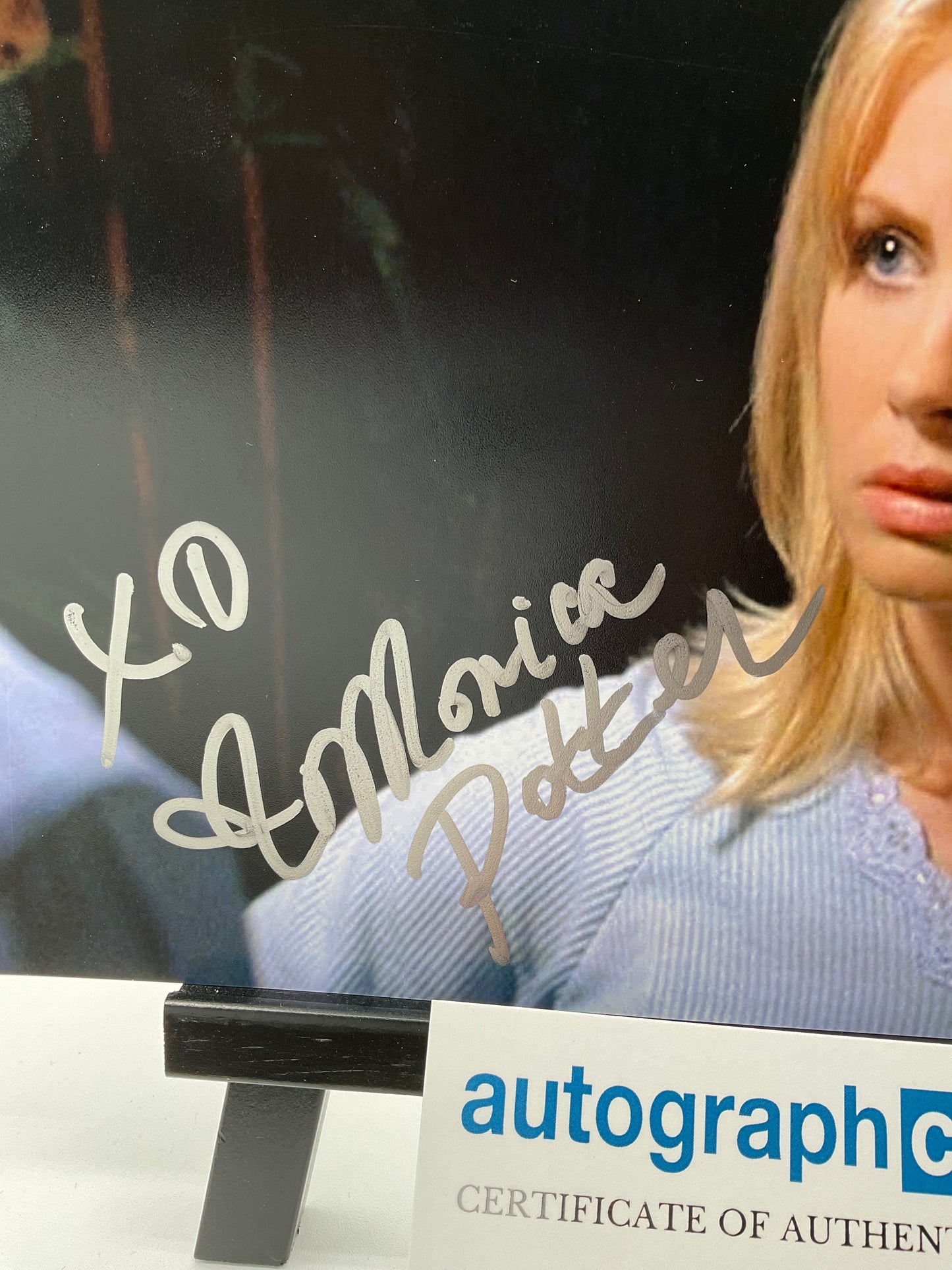 Monica Potter Saw Inscription signed 8x10 ACOA
