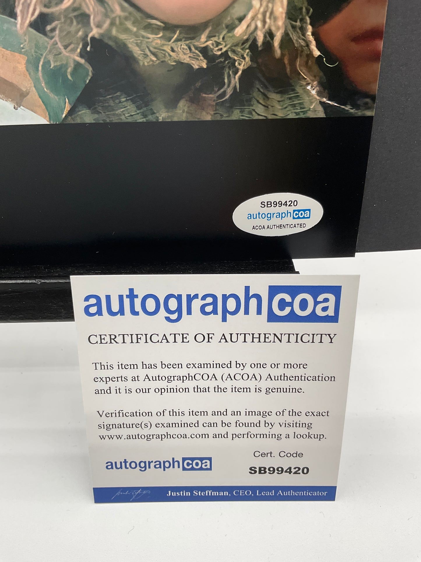 Ahmad Stoner Hook signed 8x10 ACOA