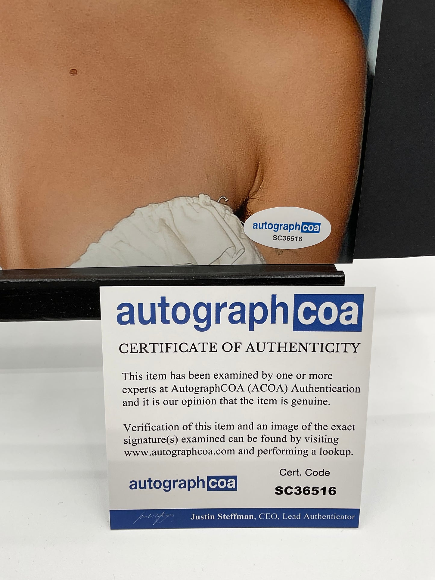 Caitlin Stasey Head Shot signed 8x10 ACOA Sexy