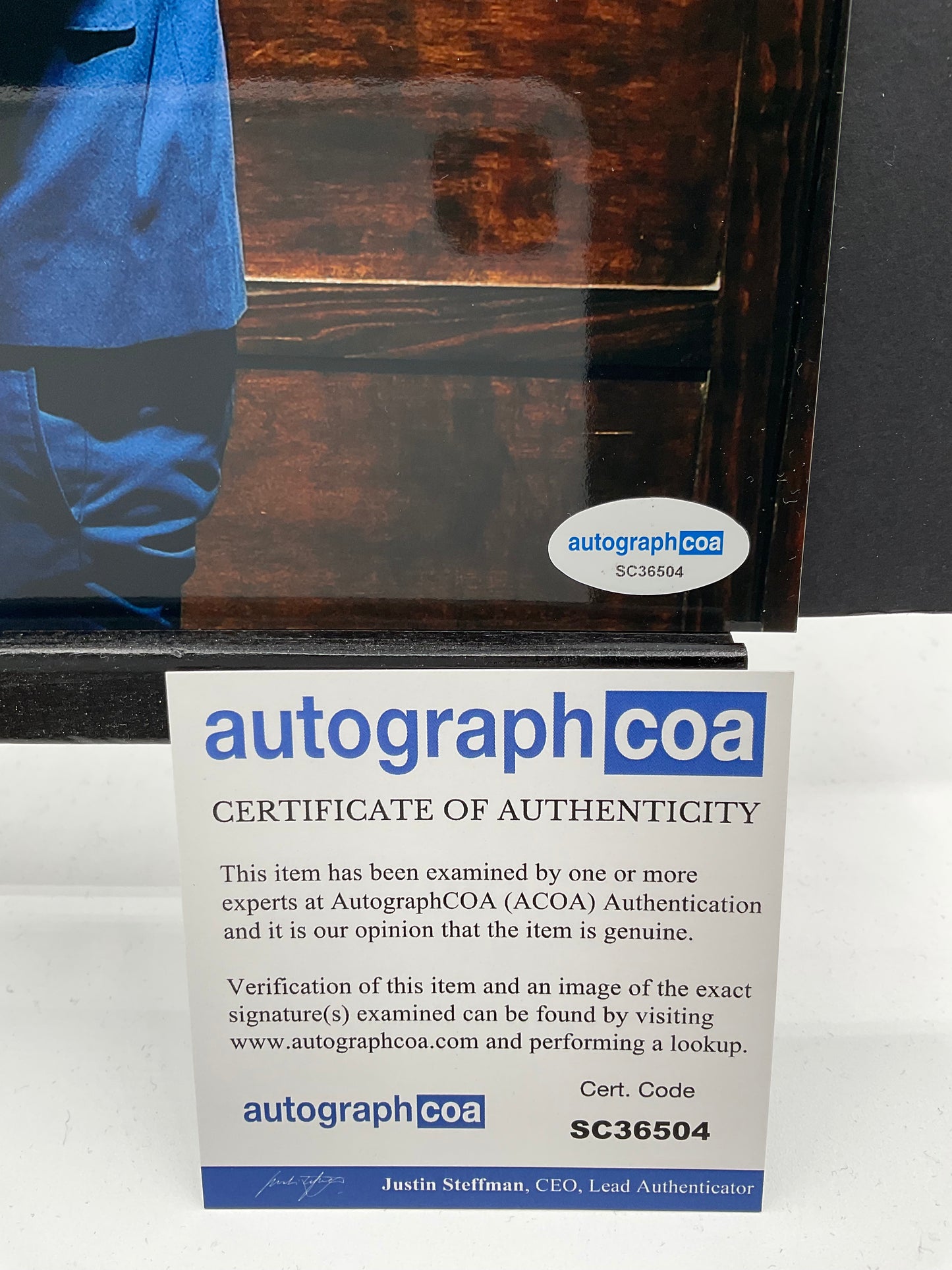 Ansel Elgort Photo Shoot signed photo 8x10 ACOA