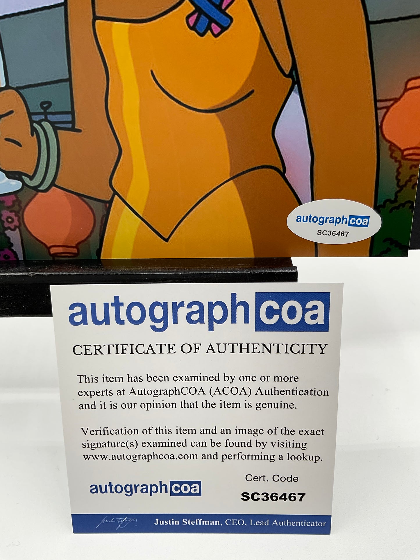 Renee Ridgeley The Simpsons signed photo 8x10 ACOA