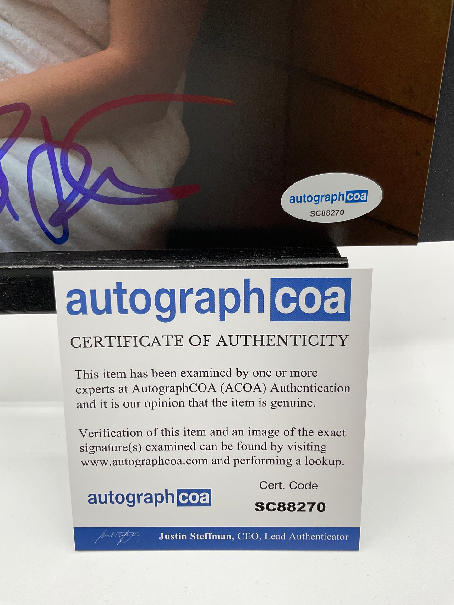 Beth Dover Orange is the New Black signed photo 8x10 ACOA Sexy