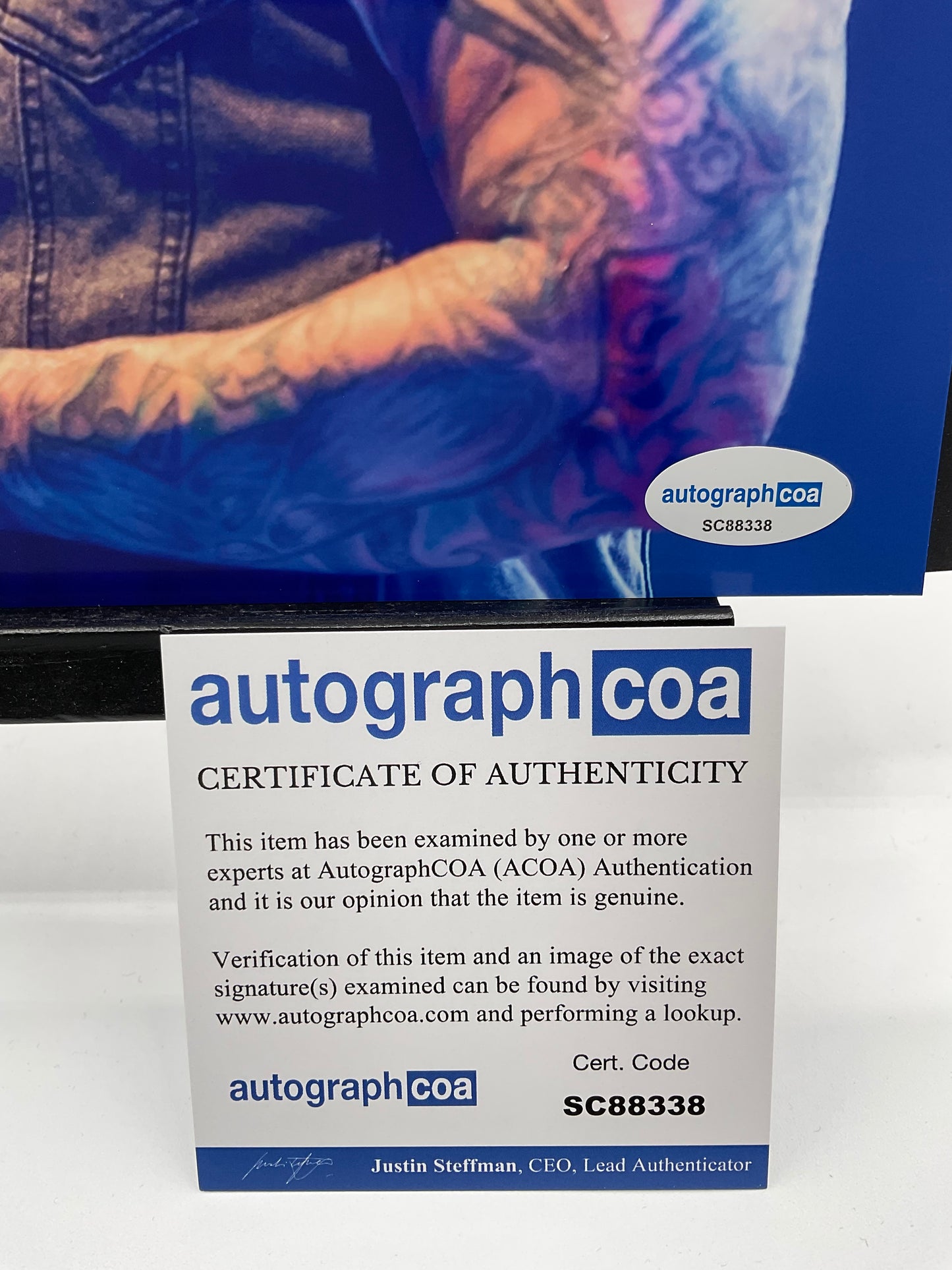 Brent Smith Shinedown signed photo 8x10 ACOA