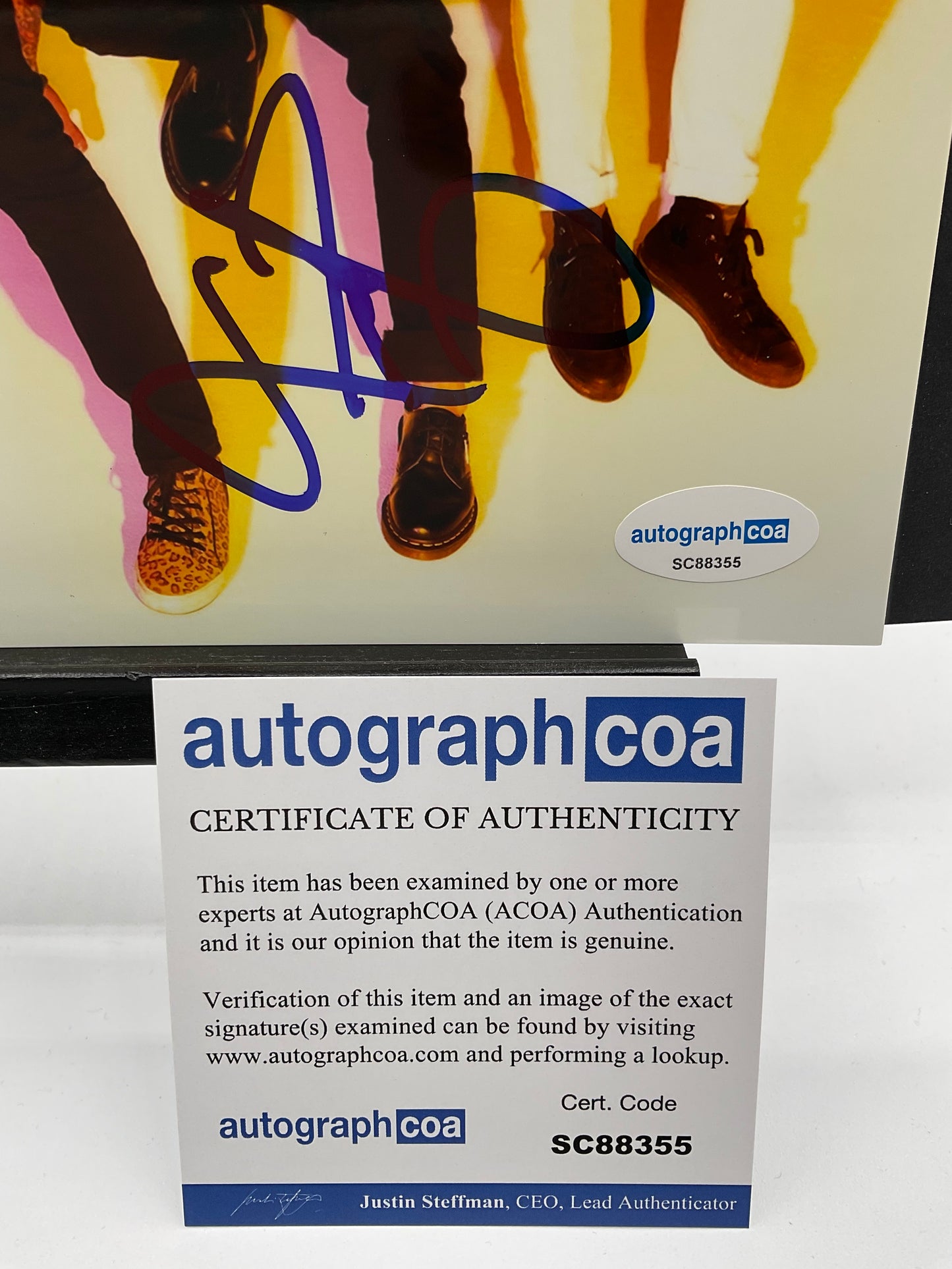 Sum 41 signed photo 8x10 ACOA Complete Band