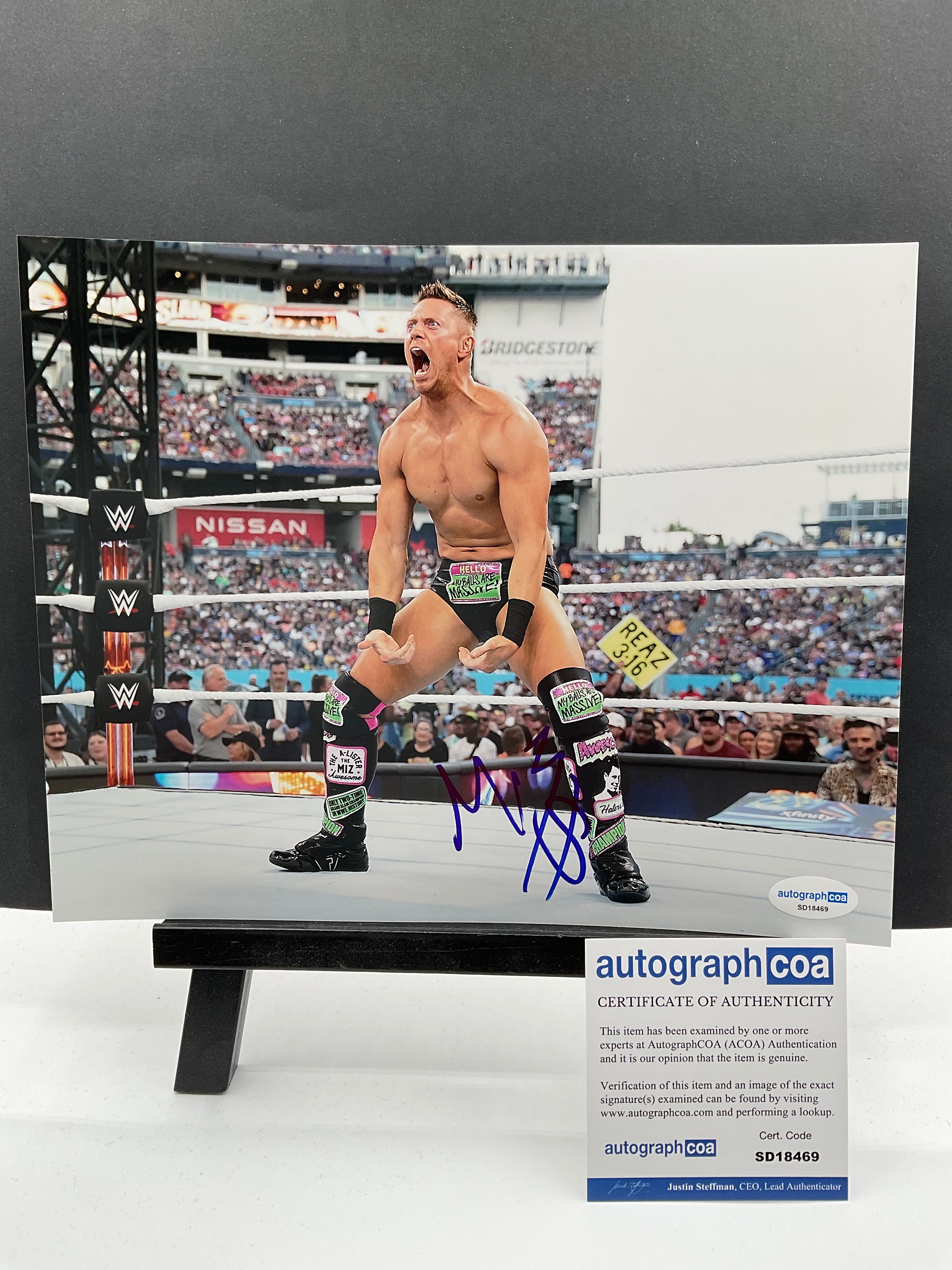 WWE The Miz ザ・ミズ 直筆サイン WWE MIZ Miz autographed ザ・ミズ