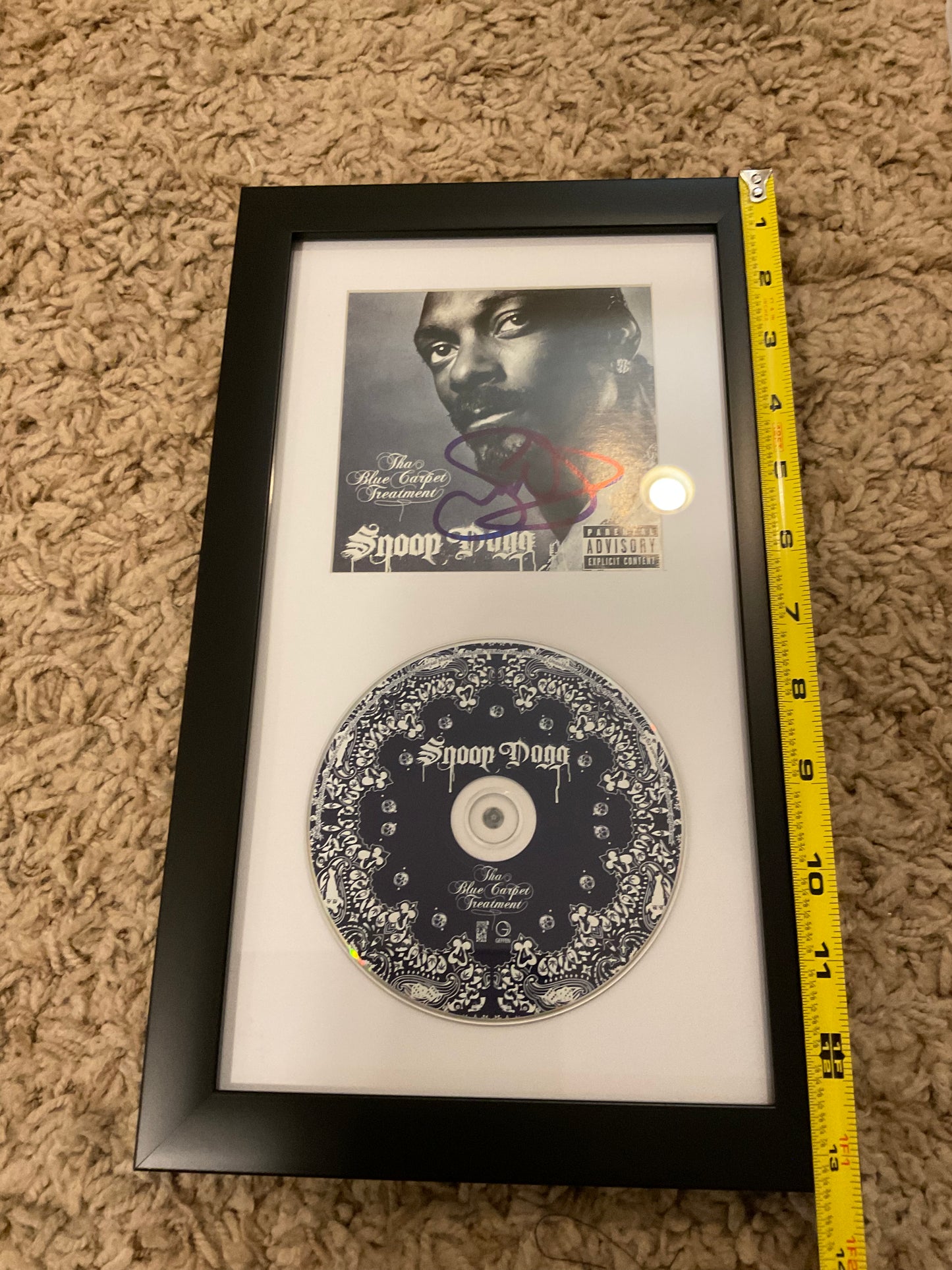 Snoop Dogg Tha Blue Carpet Treatment signed CD Beckett Rap
