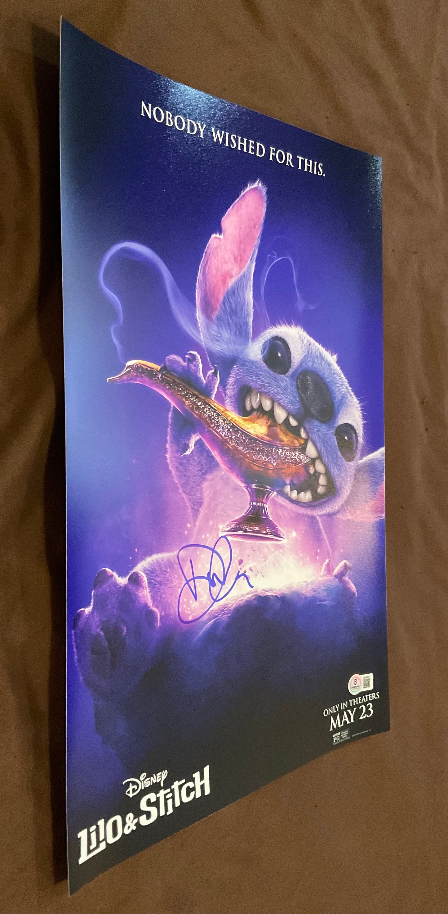 Dean Fleischer Camp Lilo and Stitch signed 12x18 Photo Beckett