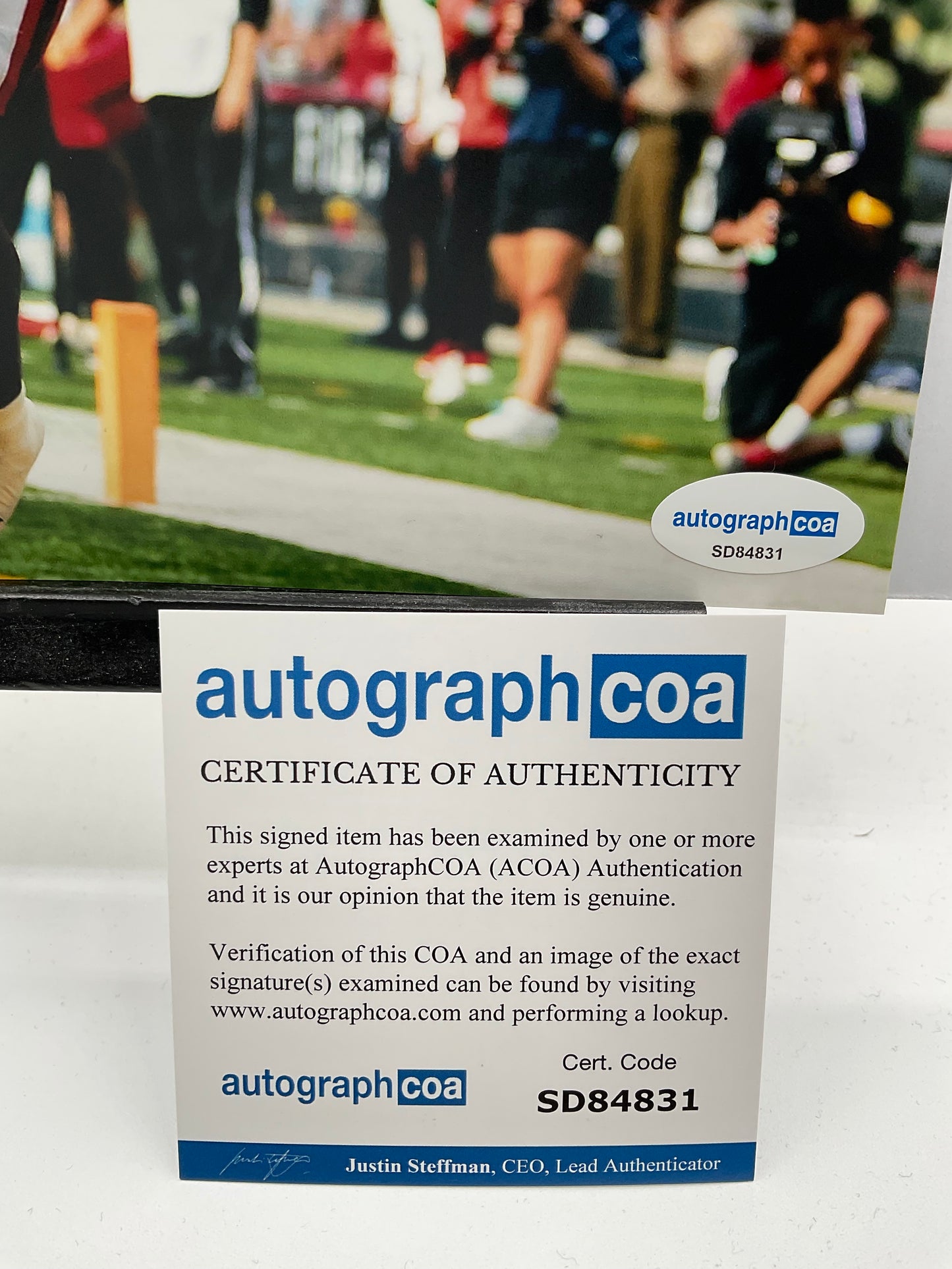 Tai Felton Maryland signed photo 8x10 ACOA NFL MN Vikings