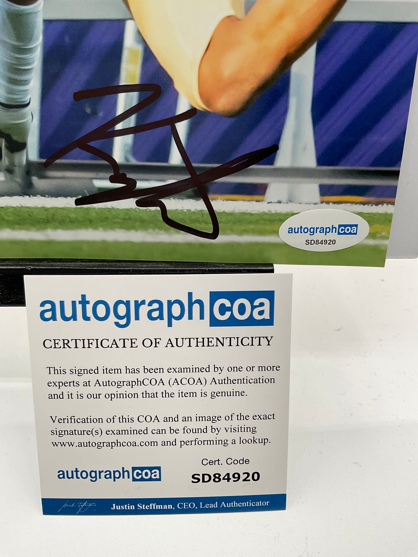 Kyle Williams Washington State signed photo 8x10 ACOA NFL New England Patriots