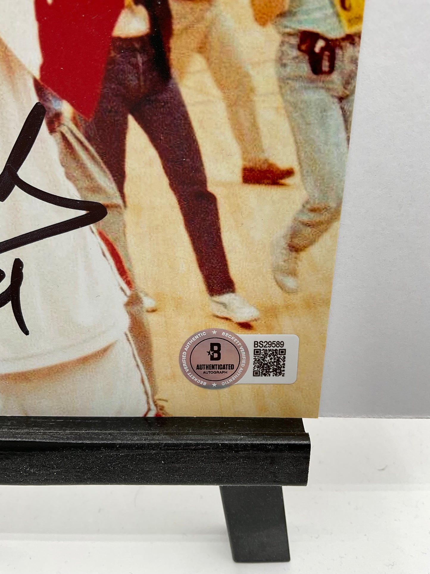 UNLV Runnin Rebels signed photo 8x10 Beckett Larry Johnson & Stacey Augmon