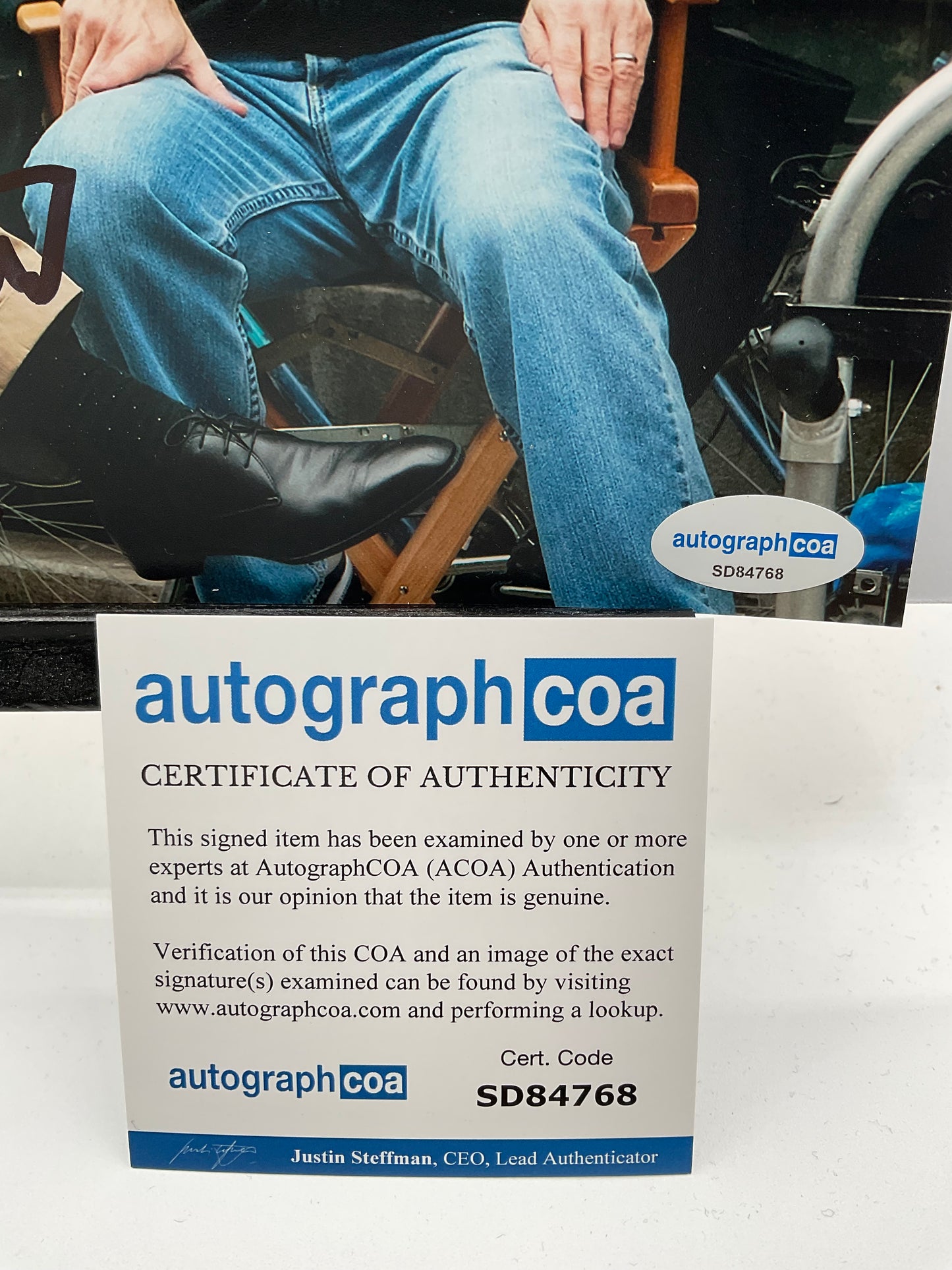 Judd Apatow and Paul Feig signed photo 8x10 ACOA