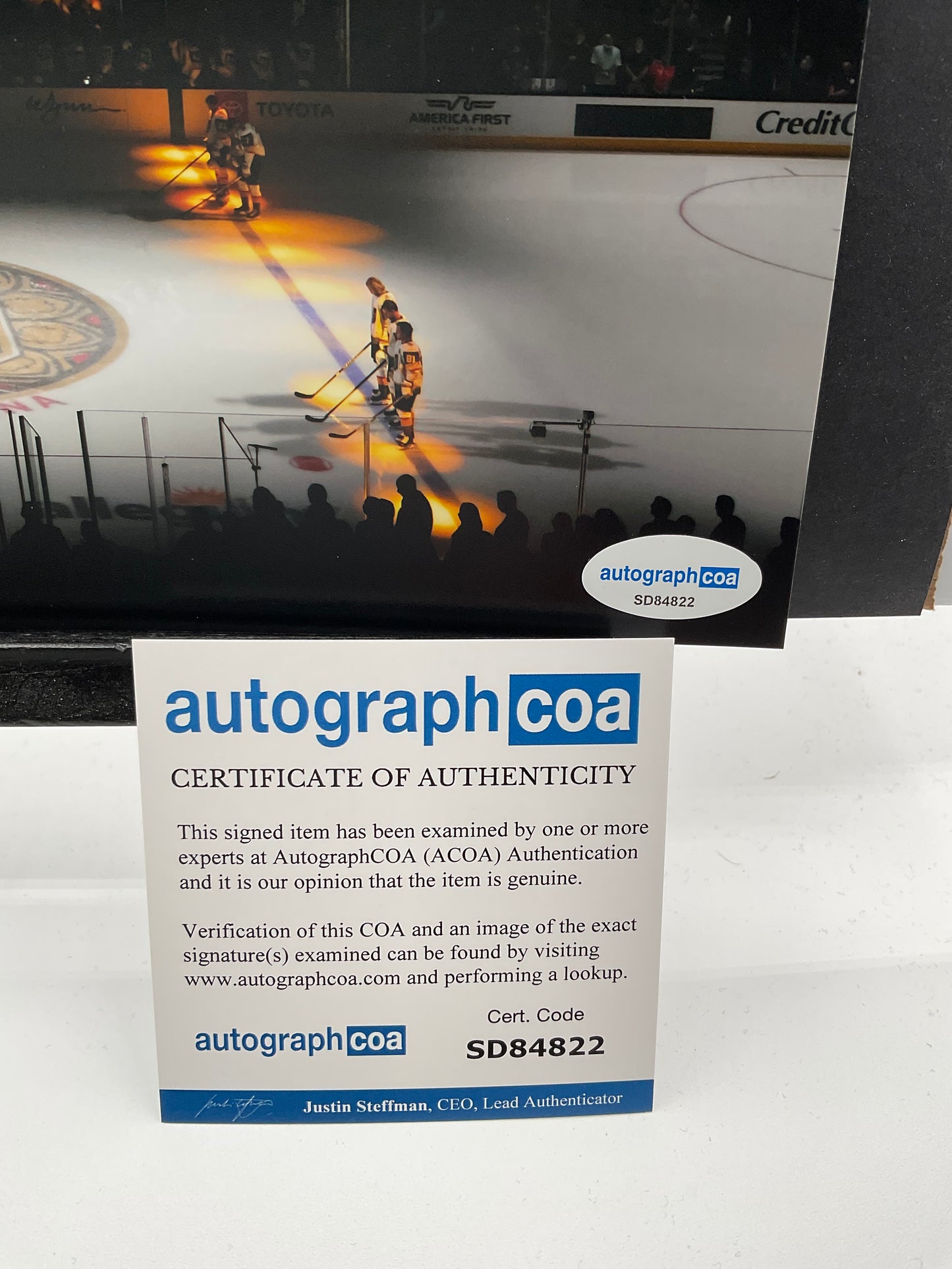 Deryk Engelland Vegas Golden Knights signed photo VGK 8x10 ACOA