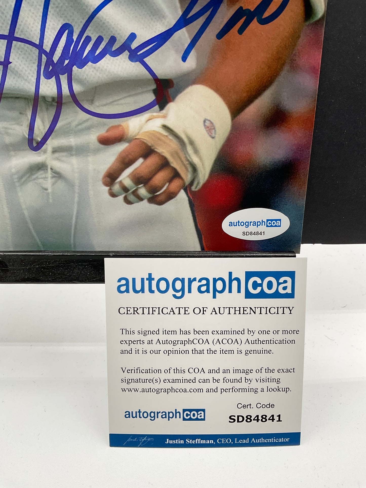 Dan Hampton Chicago Bears signed photo 8x10 ACOA