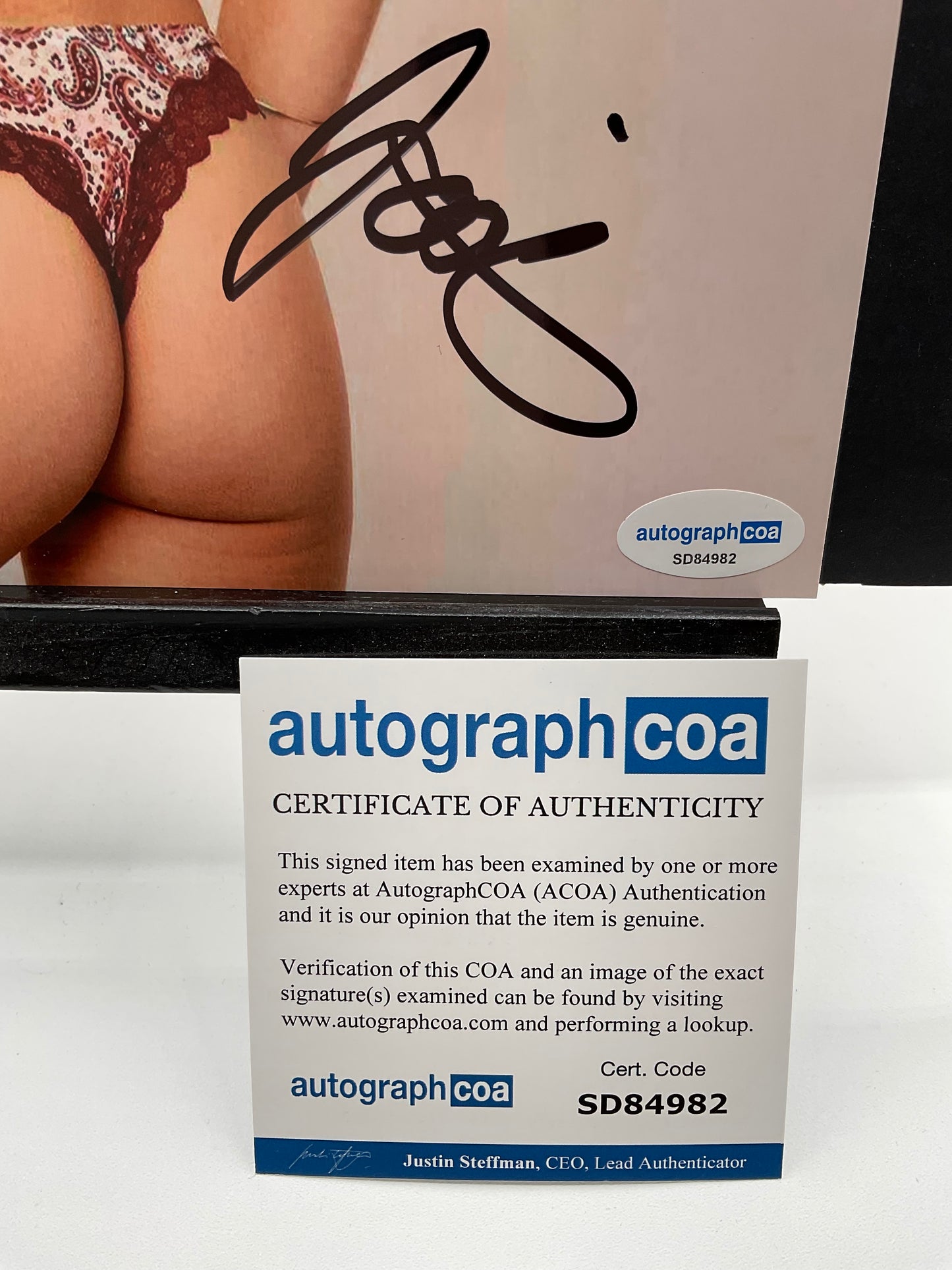 Josie Canseco Sexy signed photo 8x10 ACOA Model
