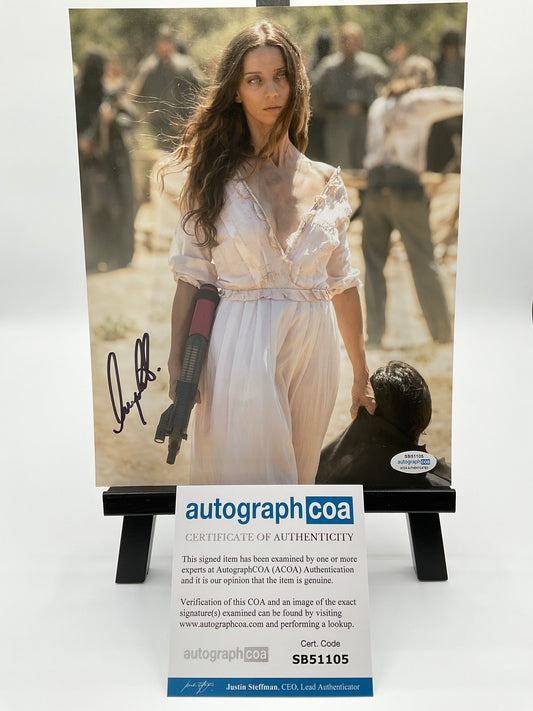 Angela Sarafyan Westworld signed 8x10 ACOA