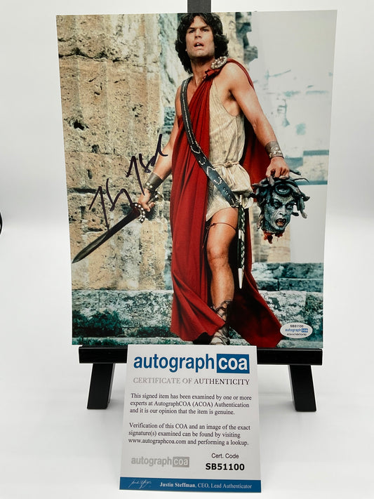 Harry Hamlin Clash of the Titans signed photo 8x10 ACOA