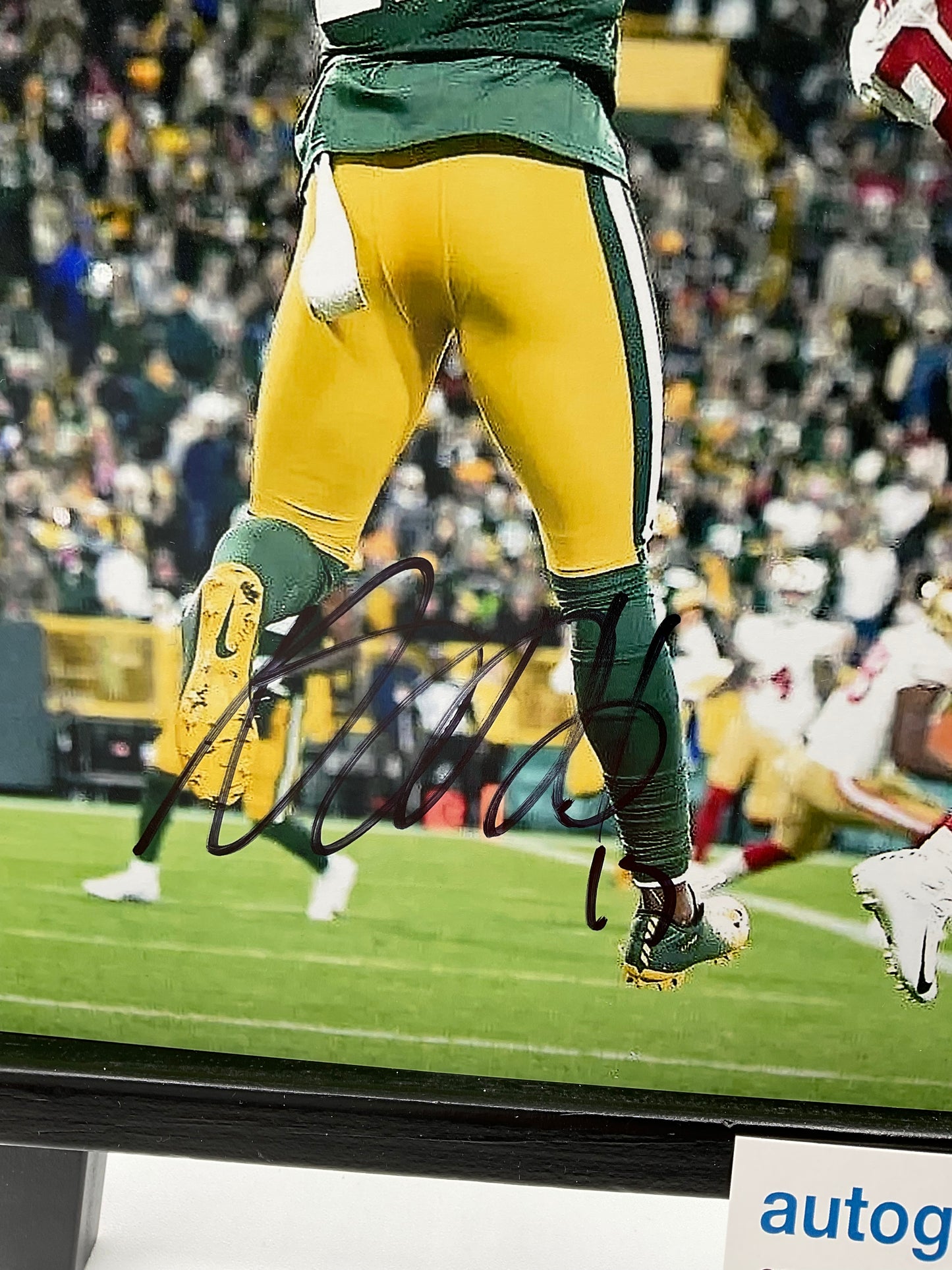 Davante Adams Green Bay Packers signed photo 8x10 ACOA NFL