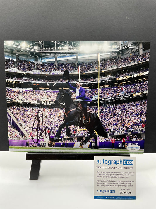 Jared Allen Minnesota Vikings signed photo 8x10 ACOA NFL