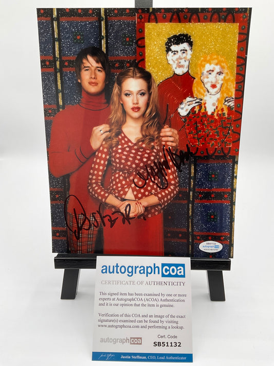 Brendan Fehr and Majandra Delfino Roswell dual signed 8x10 ACOA