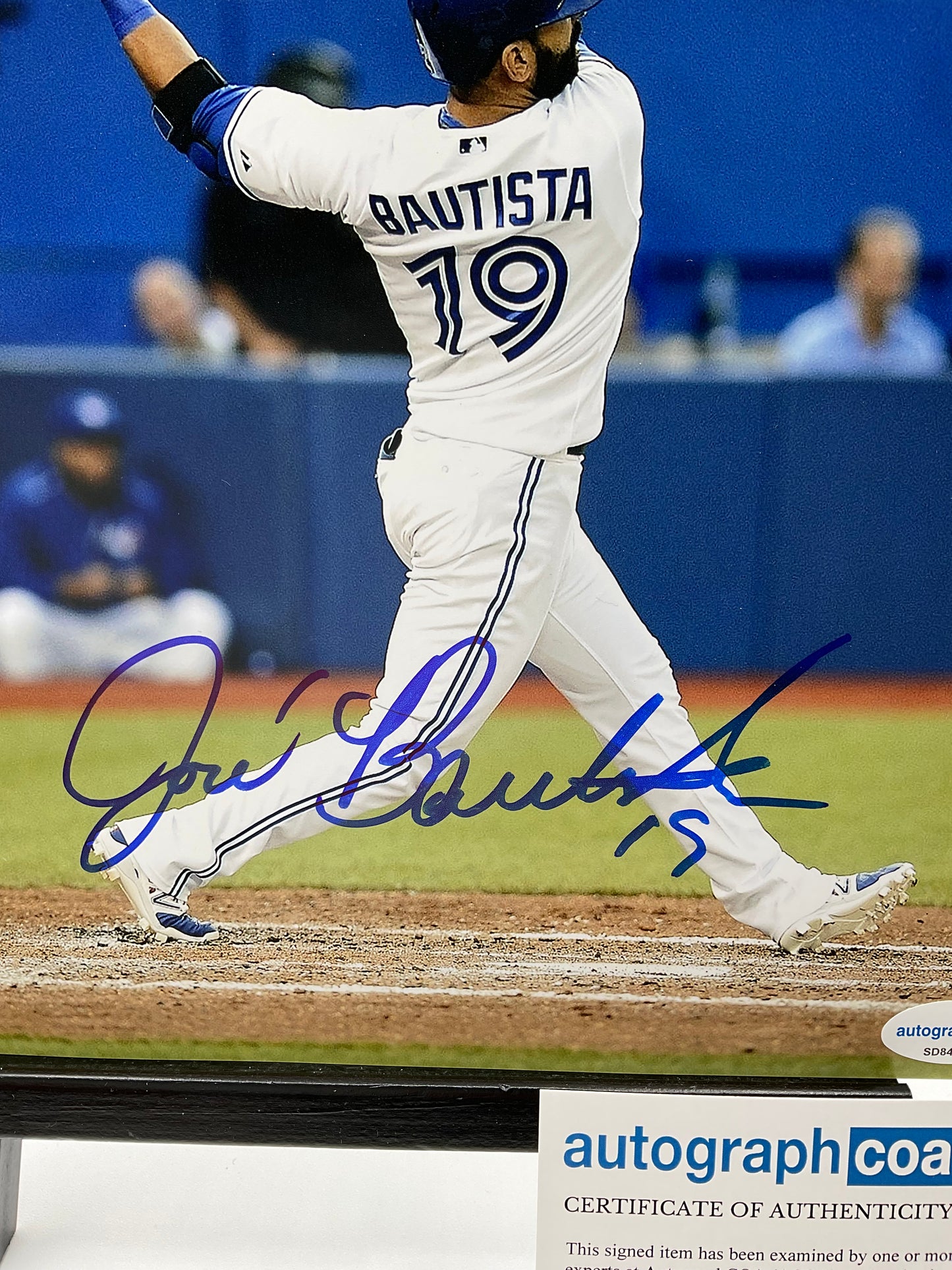 Jose Bautista Toronto Blue Jays signed photo 8x10 ACOA MLB