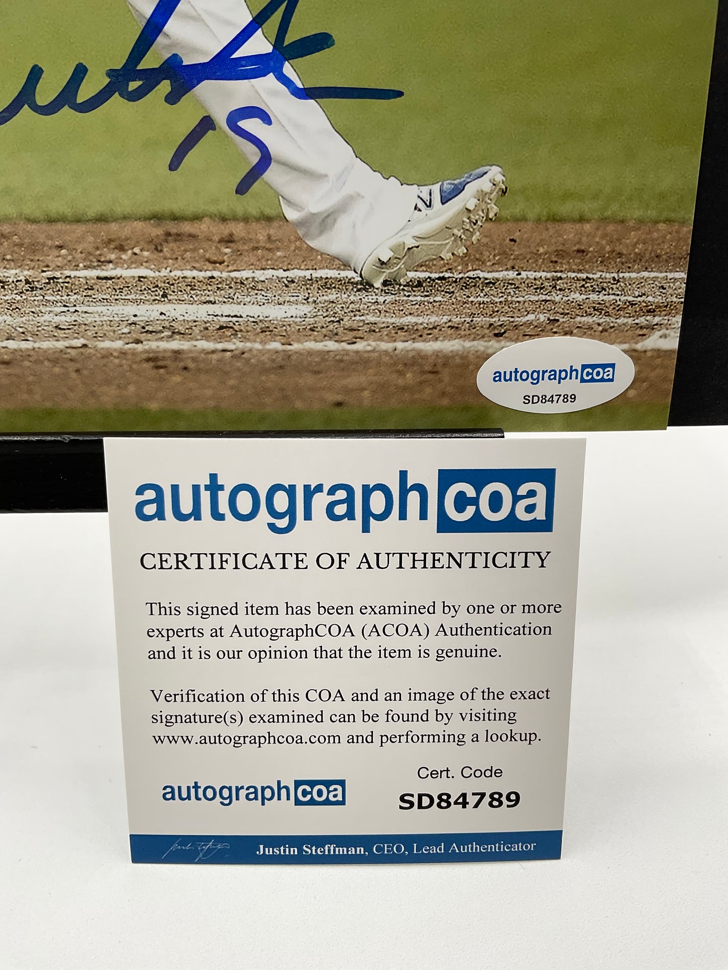 Jose Bautista Toronto Blue Jays signed photo 8x10 ACOA MLB