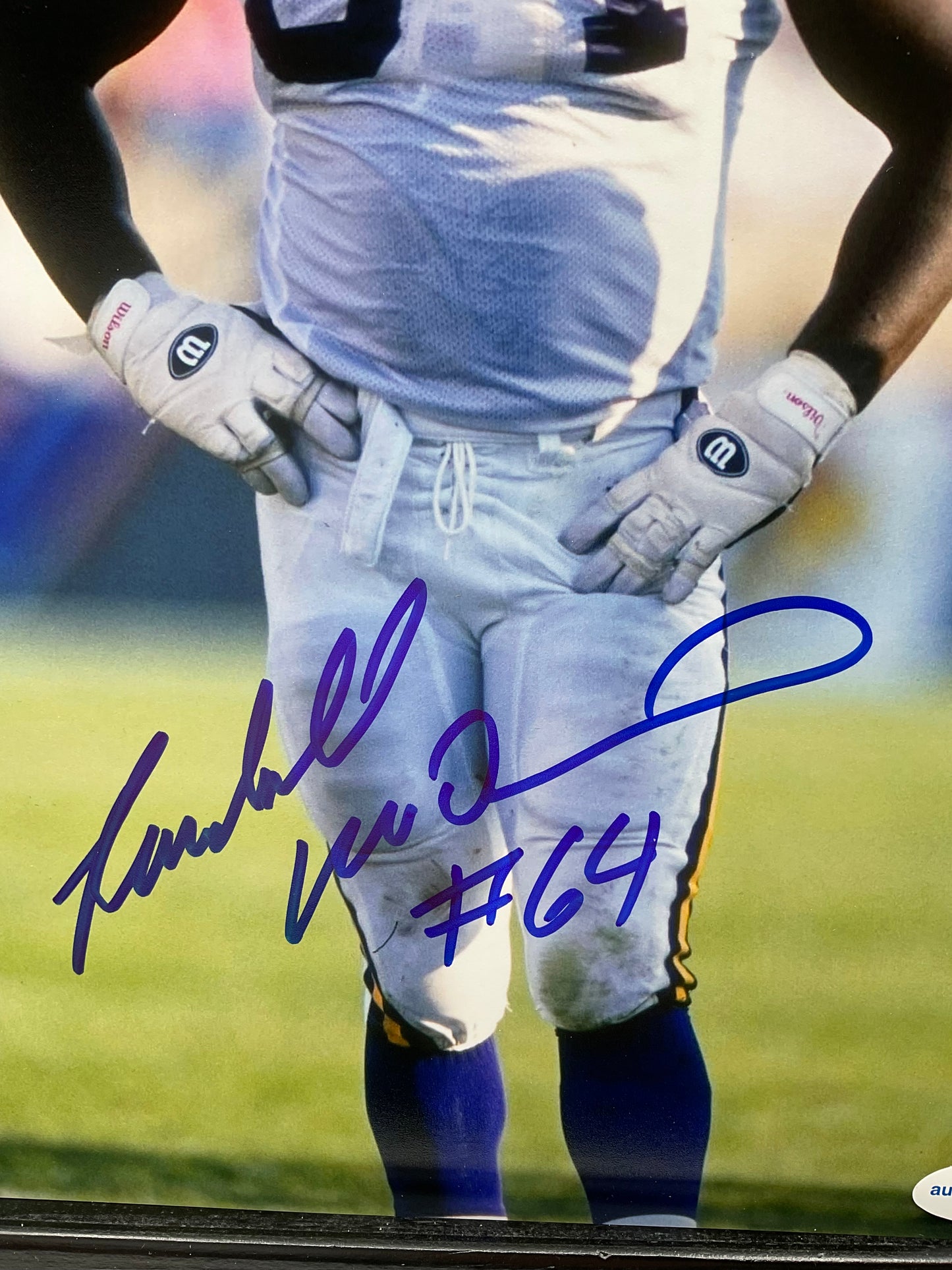 Randall McDaniel Minnesota Vikings signed photo 8x10 ACOA NFL