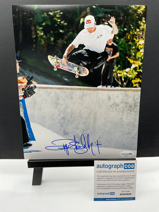Ryan Sheckler Skateboarding signed photo 8x10 ACOA