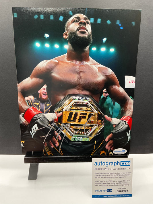 Aljamain Sterling UFC signed photo 8x10 ACOA MMA
