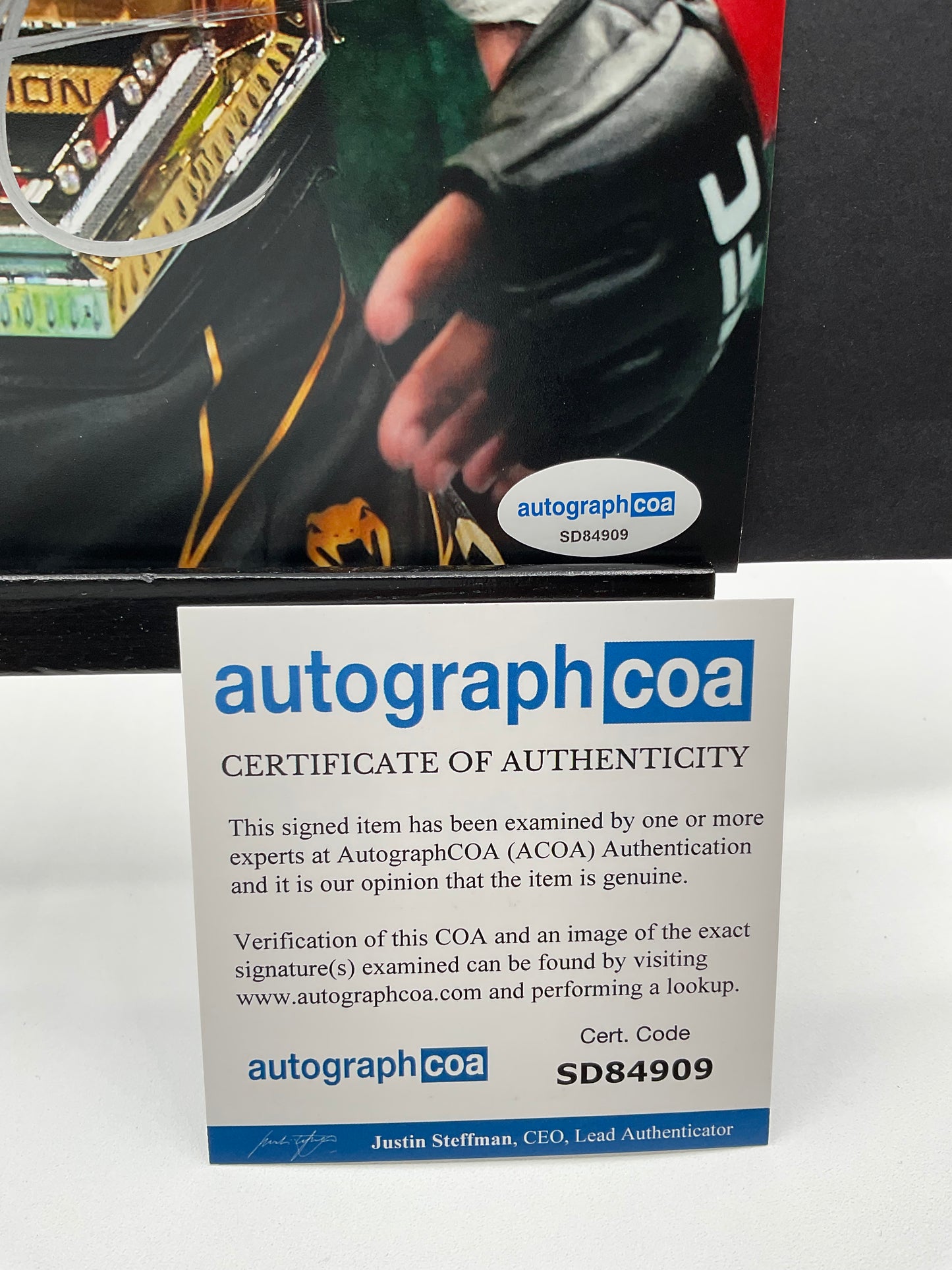 Aljamain Sterling UFC signed photo 8x10 ACOA MMA