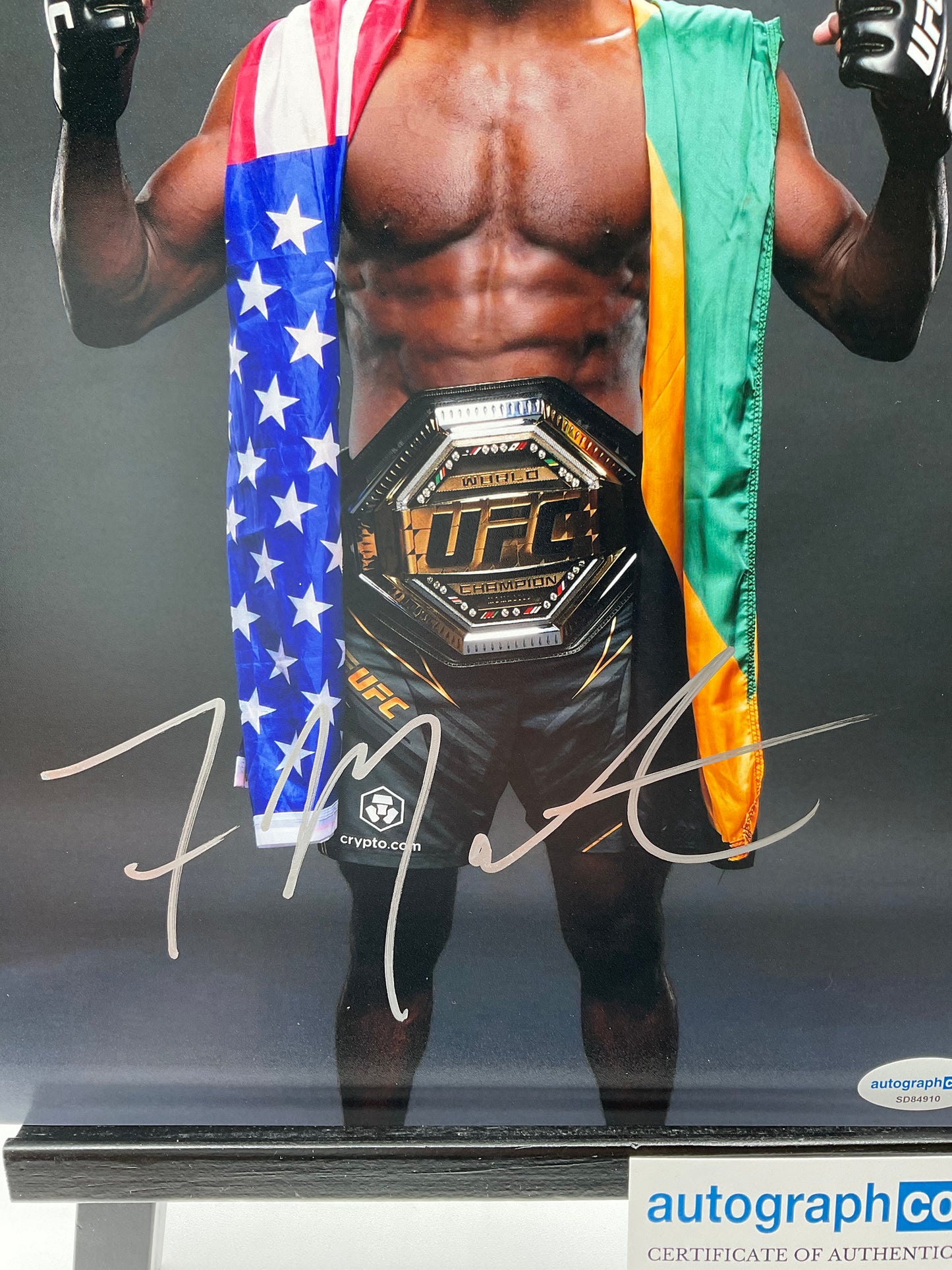 Aljamain Sterling UFC signed photo 8x10 ACOA MMA