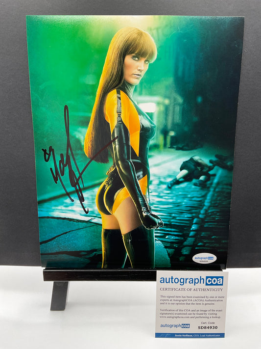 Malin Akerman Watchmen signed photo 8x10 ACOA