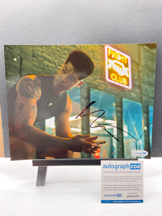 Ross Butler Perfect Addiction signed photo 8x10 ACOA