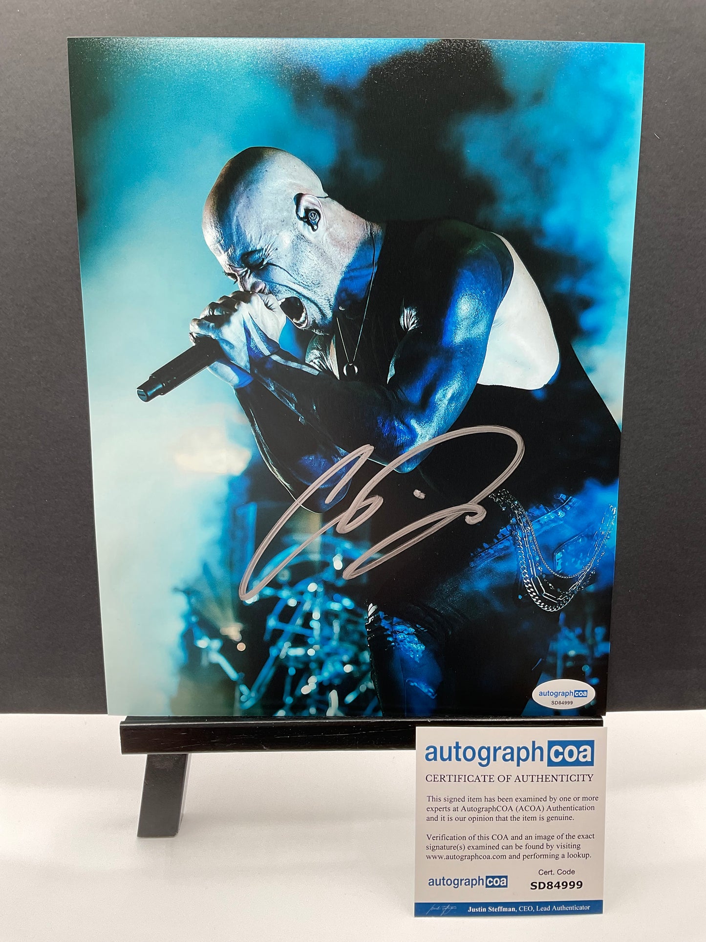 Chris Daughtry American Idol signed photo 8x10 ACOA