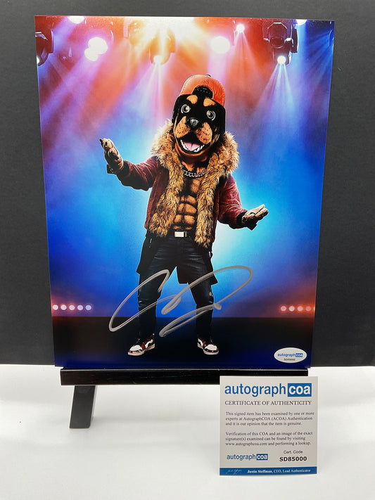 Chris Daughtry Masked Singer signed photo 8x10 ACOA