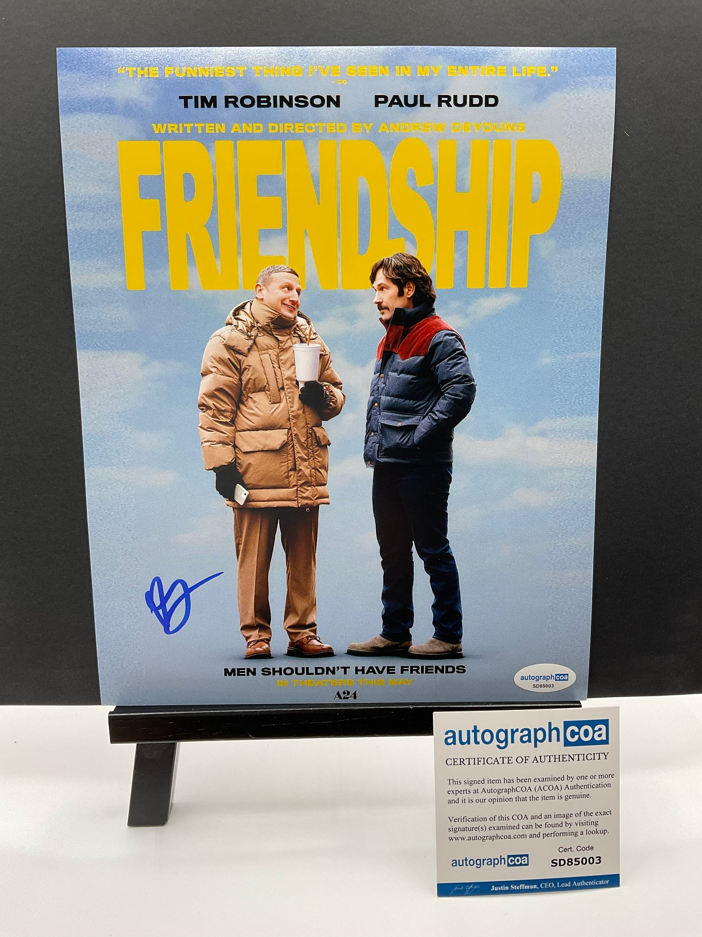 Andrew DeYoung Friendship signed photo 8x10 ACOA