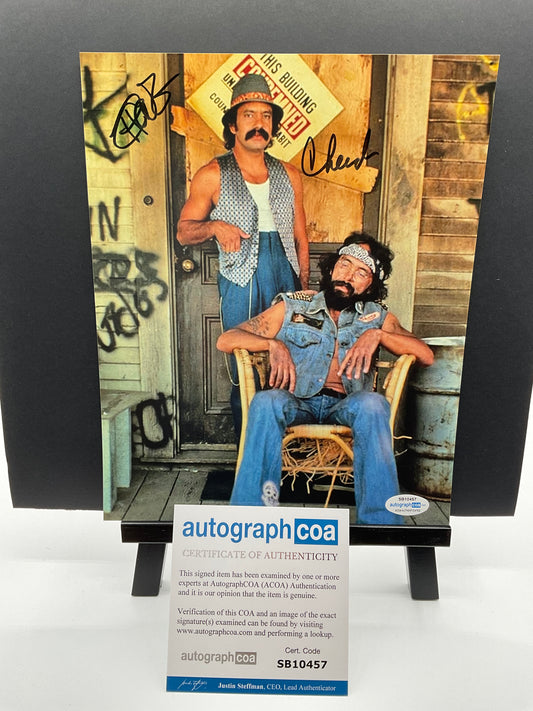 Cheech & Chong Up In Smoke dual signed 8x10 ACOA