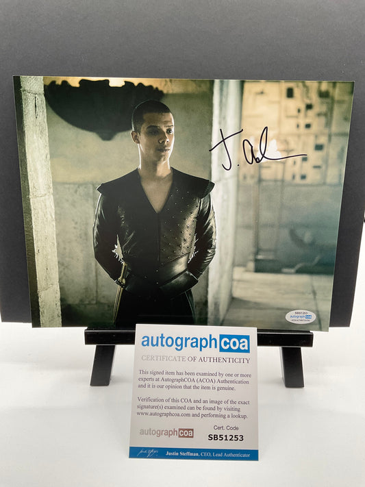 Jacob Anderson Game of Thrones Grey Worm signed 8x10 ACOA