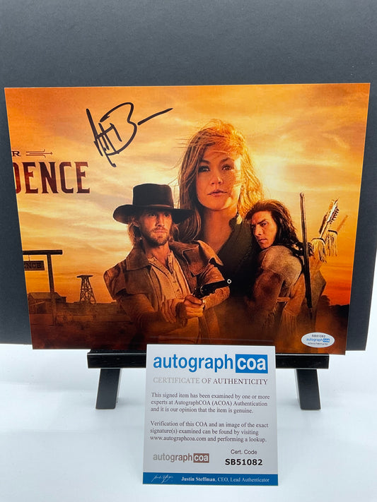 Matt Barr Walker Independence signed photo 8x10 ACOA