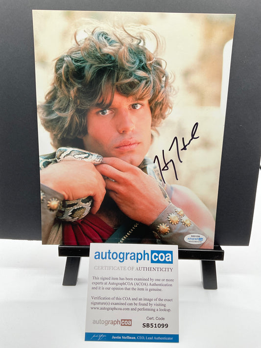 Harry Hamlin Clash of the Titans signed 8x10 ACOA