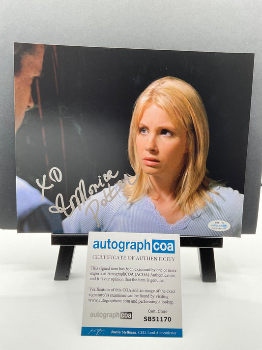 Monica Potter Saw Inscription signed 8x10 ACOA