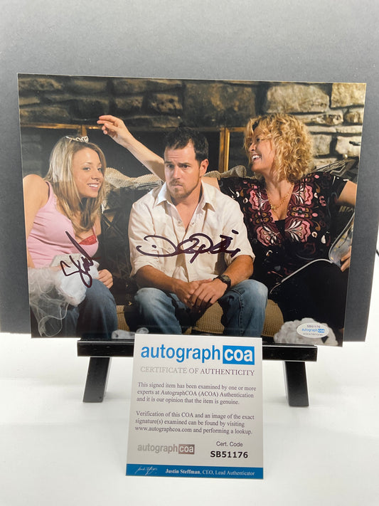 Derek Phillips and Stacey Oristano Friday Night Lights dual signed 8x10 ACOA