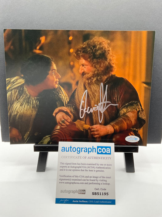 Owain Arthur Lord of the Rings Rings of Power signed 8x10 ACOA