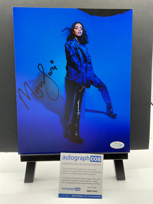 Megan Suri Sexy Boots Photo Shoot signed 8x10 ACOA