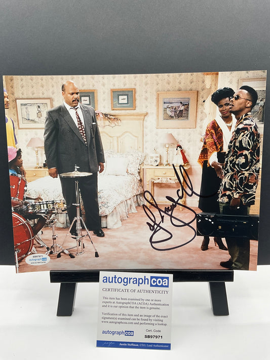 DJ Jazzy Jeff The Fresh Prince of Bel-Air signed 8x10 ACOA