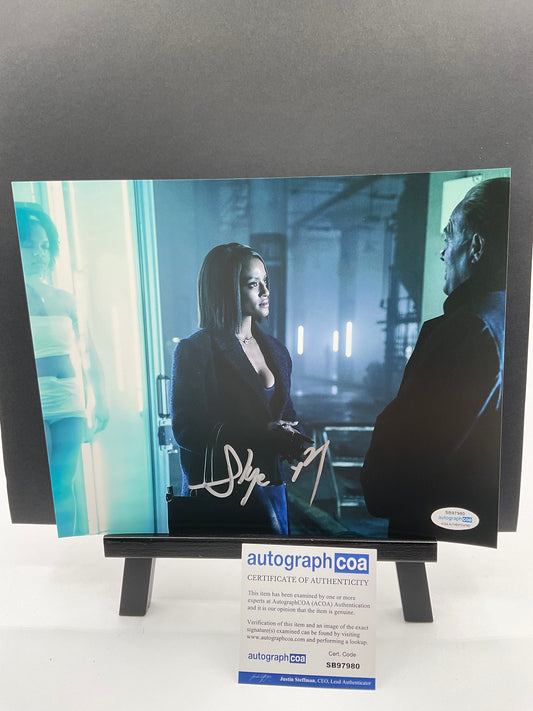 Skye Marshall Black Lightning signed 8x10 ACOA