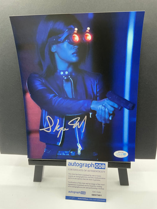 Skye Marshall Black Lightning signed 8x10 ACOA