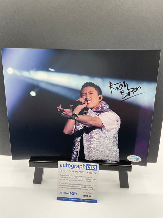 Rich Brian Rapper signed 8x10 ACOA Music