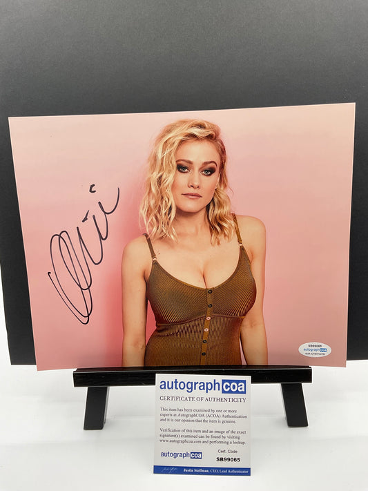 Olivia Taylor Dudley Sexy signed 8x10 ACOA